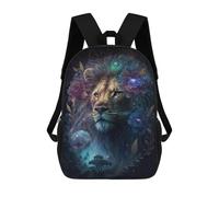 sinyumoney Galactic Lion Majesty -4 17inch Sacs À Dos Scolaires Imprimés En 3D - Sacs À Dos Tendance Pour Garçons Du Primaire Et Du Collège