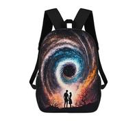 sinyumoney Galactic Love Story Sac À Dos Scolaire Pour Filles Et Garçons, Avec Poche, Sac À Dos Tendance Pour Enfants 17inch