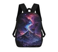 sinyumoney Galactic Mountain Aurora Sac À Dos Imprimé Pour Enfants, Sac D'école, Sac De Voyage Pour Adultes Et Enfants 17inch