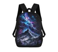 sinyumoney Galactic Mountain Landscape -3 Sacs À Dos Tendance Imprimés En 3D 17inch Sac D'école Décontracté Pour Enfants, Garçons, Élèves Du Primaire Et Du Collège