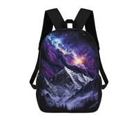 sinyumoney Galactic Mountain Landscape -4 Sac À Dos Enfant, Cartable, Sacs À Dos Scolaires Imprimés En 3D Pour Élèves Du Primaire Et Du Collège, Cadeau D'anniversaire Pour Adolescents 17inch