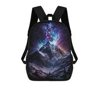 sinyumoney Galactic Mountain Landscape Sacs À Dos Pour Enfants 17inch Sac À Dos Scolaire, Sac D'école Imprimé En 3D Pour Garçons, Élèves Du Primaire Et Du Collège