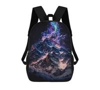 sinyumoney Galactic Mountain Range Sac À Dos Scolaire Imprimé En 3D, Sac À Dos Tendance Pour Enfants, Sac À Dos Pour Garçons, Élèves Du Collège 17inch
