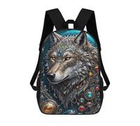 sinyumoney Galactic Overlord Wolf Sacs À Dos Scolaires Pour Enfants, Sac D'école Imprimé En 3D Pour Garçons, Élèves Du Primaire Et Du Collège 17inch