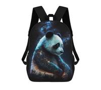 sinyumoney Galactic Panda Art Print-3 17inch Sac À Dos Scolaire Imprimé En 3D Pour Enfants, Style Décontracté Et Tendance, Idéal Pour Les Voyages Et Les Études.
