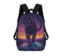 sinyumoney Galactic Panther Majesty 17inch Sacs À Dos Scolaires Imprimés En 3D - Sacs À Dos Tendance Pour Garçons Du Primaire Et Du Collège
