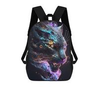 sinyumoney Galactic Panther Portrait Sacs À Dos Pour Enfants, Sac À Dos Scolaire, Sac À Dos Imprimé En 3D Pour Enfants, Sac À Dos De Voyage, Sac À Livres, Sac D'école Pour Enfants 17inch