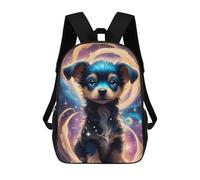 sinyumoney Galactic Pup Portrait Sac À Dos Scolaire Imprimé En 3D Pour Enfants, Sac À Dos De Voyage Tendance Et Décontracté Pour Écoliers 17inch