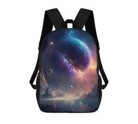 sinyumoney Galactic Reflections -11 Sac À Dos Scolaire Pour Enfants Imprimé En 3D, Idéal Pour Les Voyages Et Les Livres 17inch