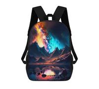 sinyumoney Galactic Reflections -5 Sacs À Dos Scolaires Pour Enfants, Sac D'école Imprimé En 3D Pour Garçons, Élèves Du Primaire Et Du Collège 17inch