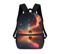 sinyumoney Galactic Reflections A Cosmic Serenity Sacs À Dos Pour Enfants, Sac D'école Imprimé En 3D, Cartable Pour Enfants, Sac De Voyage, Sac À Dos Garçon Fille, Sac D'école Pour Enfants 17inch