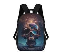 sinyumoney Galactic Skull Sac À Dos Scolaire Pour Enfants, Imprimé En 3D, Pour Garçons, Élèves Du Primaire Et Du Collège 17inch