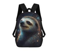 sinyumoney Galactic Sloth Portrait-2 Sac À Dos Imprimé 3D Pour Enfants, Sac À Dos Léger Pour Écoliers Et Écoliers, Sac À Goûter Pour La Crèche 17inch