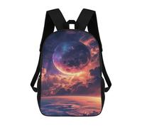 sinyumoney Galactic Sunset Fantasy Sac À Dos Scolaire Imperméable Pour Ordinateur Portable - Idéal Pour Les Voyages, Le Travail Et Le Quotidien 17inch