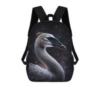 sinyumoney Galactic Swan Portrait Sac À Dos Scolaire Pour Enfants, Sac À Dos De Voyage Décontracté, Grand Sac À Dos Pour Garçons Et Filles 17inch