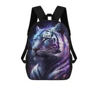 sinyumoney Galactic Tiger Art Print Sac À Dos Imprimé En 3D, Sac D'école Décontracté Et Tendance Pour Enfants, Sac D'école Pour Garçons, Collégiens 17inch