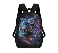 sinyumoney Galactic Tiger Fantasy Art Print Sacs À Dos Pour Enfants, Sac À Dos Scolaire Imprimé En 3D Pour Enfants, Sac À Dos De Voyage, Sac À Livres Pour Enfants 17inch Sac D'école