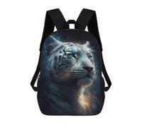 sinyumoney Galactic Tiger Portrait -2 Sacs À Dos 17 Pouces Pour Enfants, Sacs D'école Imprimés En 3D Pour Élèves Du Primaire Et Du Collège, Garçons Et Filles