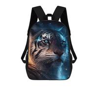 sinyumoney Galactic Tiger Portrait-22 Sac À Dos Scolaire Imperméable Pour Ordinateur Portable, Idéal Pour Les Adolescents, Filles, Garçons, Femmes Et Hommes 17inch