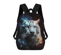 sinyumoney Galactic Tiger Portrait -7 Sacs À Dos Pour Enfants 17inch Sac À Dos Scolaire, Sac D'école Imprimé En 3D Pour Garçons, Élèves Du Primaire Et Du Collège