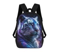 sinyumoney Galactic Tiger Portrait -9 17inch Sacs À Dos Scolaires Imprimés En 3D - Sacs À Dos Tendance Pour Garçons Du Primaire Et Du Collège