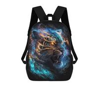 sinyumoney Galactic Tiger Portrait Sacs À Dos Imprimés En 3D Pour Enfants, Sacs D'école Tendance Pour Garçons, Élèves Du Primaire Et Du Collège 17inch
