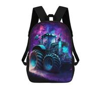 sinyumoney Galactic Tractor Adventure-8 Sacs À Dos Pour Enfants, Sac À Dos Scolaire Imprimé En 3D Pour Enfants, Sac À Dos De Voyage, Sac À Livres Pour Enfants 17inch Sac D'école