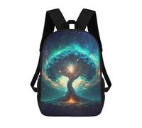 sinyumoney Galactic Tree of Life -3 Sac À Dos Scolaire Imprimé En 3D Pour Enfants, Sac À Dos De Voyage Tendance Et Décontracté Pour Écoliers 17inch