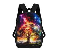 sinyumoney Galactic Tree of Life -7 Sac À Dos Imprimé En 3D, Sac D'école Décontracté Et Tendance Pour Enfants, Sac D'école Pour Garçons, Collégiens 17inch
