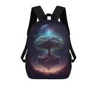 sinyumoney Galactic Tree Of Life Sac À Dos Pour Enfants, Impression 3D, Sac D'école Pour Garçons Et Filles, Sac À Dos Tendance Et Décontracté Pour Écoliers 17inch