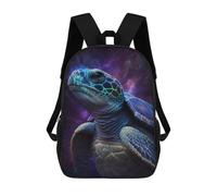sinyumoney Galactic Turtle Art Print-2 17inch Sacs À Dos Scolaires Imprimés En 3D - Sacs À Dos Tendance Pour Garçons Du Primaire Et Du Collège