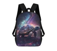 sinyumoney Galactic Turtle Journey Sacs À Dos Scolaires Pour Enfants, Sac D'école Imprimé En 3D Pour Garçons, Élèves Du Primaire Et Du Collège 17inch