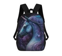 sinyumoney Galactic Unicorn Art Print-2 Sacs À Dos Tendance Imprimés En 3D 17inch Sac D'école Décontracté Pour Enfants, Garçons, Élèves Du Primaire Et Du Collège