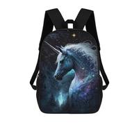 sinyumoney Galactic Unicorn Fantasy Art Sacs À Dos Pour Enfants 17inch Sac À Dos Scolaire, Sac D'école Imprimé En 3D Pour Garçons, Élèves Du Primaire Et Du Collège