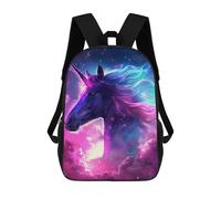 sinyumoney Galactic Unicorn Fantasy Art Sacs À Dos Pour Enfants, Sac À Dos Scolaire Imprimé En 3D Pour Enfants, Sac À Dos De Voyage, Sac À Livres Pour Enfants 17inch Sac D'école