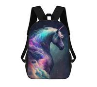 sinyumoney Galactic Unicorn Majesty Sac À Dos Enfant Tendance Et Amusant, Sac À Dos Pour Garçons Et Adolescents, Sac D'école Imprimé En 3D Pour Garçons 17inch