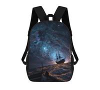 sinyumoney Galactic Voyage A Cosmic Journey Sac À Dos Scolaire Pour Enfants, Imprimé En 3D, Sac À Dos Tendance Pour Garçons, Élèves Du Primaire Et Du Collège 17inch