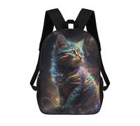 sinyumoney Galactic Whiskered Wonder -1 Sac À Dos Scolaire Imprimé En 3D, Sac À Dos Tendance Pour Enfants, Sac À Dos Pour Garçons, Élèves Du Collège 17inch
