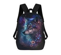 sinyumoney Galactic Wolf Fantasy Art Print -1 Sacs À Dos Imprimés En 3D Pour Enfants, Sacs D'école Tendance Pour Garçons, Élèves Du Primaire Et Du Collège 17inch