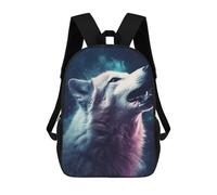 sinyumoney Galactic Wolf Howl -1 Sac À Dos, Cartable Imprimé En 3D, Sac À Goûter, Sac À Dos De Voyage, Sac À Dos Entre Amis, Sac À Dos Scolaire Pour Filles Et Garçons 17inch