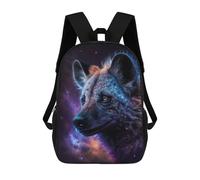 sinyumoney Galactic Wolf Portrait -25 Sac À Dos Scolaire Pour Enfants, 43 Cm (17 Pouces), Imprimé En 3D, Pour Garçons, Élèves Du Primaire Et Du Collège