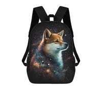 sinyumoney Galactic Wolf Portrait -38 Sac À Dos Imprimé Pour Enfants, Sac D'école, Sac De Voyage Pour Adultes Et Enfants 17inch