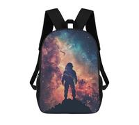 sinyumoney Galaxy Astro Silhouette Sacs À Dos Pour Garçons, Cartables Imprimés En 3D, Sacs À Dos De Voyage Tendance Pour Garçons (primaire, Collège) 17inch