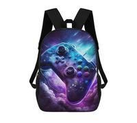 sinyumoney Galaxy Gaming Controller 17inch Sacs À Dos Scolaires Imprimés En 3D - Sacs À Dos Tendance Pour Garçons Du Primaire Et Du Collège