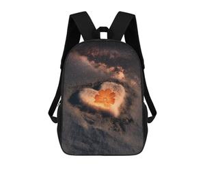sinyumoney Galaxy Heart Sand Flower Sac À Dos Scolaire Pour Enfants, Imprimé En 3D, Pour Garçons, Élèves Du Primaire Et Du Collège 17inch