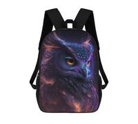sinyumoney Galaxy Owl Bird Sacs À Dos Imprimés En 3D Pour Enfants 17inch Sacs À Dos Tendance Et Décontractés Pour La Journée, Sacs De Voyage, Sacs À Dos D'extérieur Pour Garçons Et Filles
