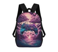 sinyumoney Gaming Controller Fantasy Art Sacs À Dos Imprimés En 3D Pour Enfants, Sacs D'école Tendance Pour Garçons, Élèves Du Primaire Et Du Collège 17inch