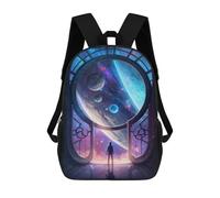 sinyumoney Gateway to The Cosmos -1 Sac À Dos Scolaire Pour Adolescents, Imprimé En 3D, Ajustable, À Poches Tendance, Pour Enfants, Garçons, Filles, Étudiants Et Adolescents 17inch
