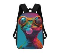 sinyumoney Gecko Bubblegum Sacs À Dos Scolaires Pour Enfants, Sac D'école Tendance, Sac D'école Imprimé En 3D Pour Garçons, Élèves Du Primaire Et Du Collège 17inch