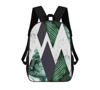 sinyumoney Geometric And Floral 10 Sacs À Dos Scolaires Pour Enfants, Sac D'école Imprimé En 3D Pour Garçons, Élèves Du Primaire Et Du Collège 17inch